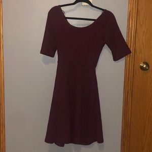 Burgundy Dress